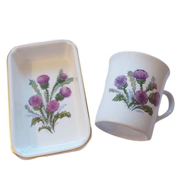 Thistle Mug & Dish Set - Picture 1 of 6